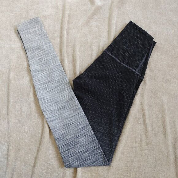 Lululemon Wunder Under High Rise Legging Ombre Black and Grey Size 2 - Picture 8 of 8